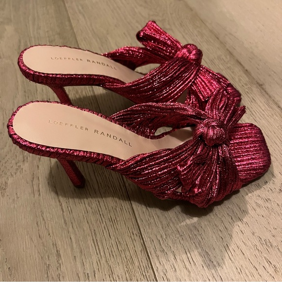 New Loeffler Randall Claudia Top Knot Sandal Heels - Picture 6 of 13